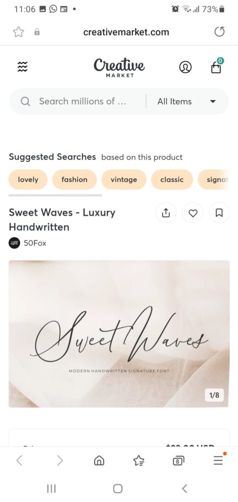 sweet waves 485x1024 - Rola fontu w tworzeniu języka marki i w identyfikacji wizualnej